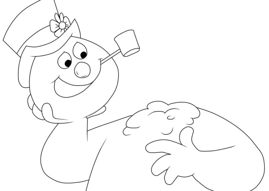 Frosty El Muneco De Nieve Para Colorear 3