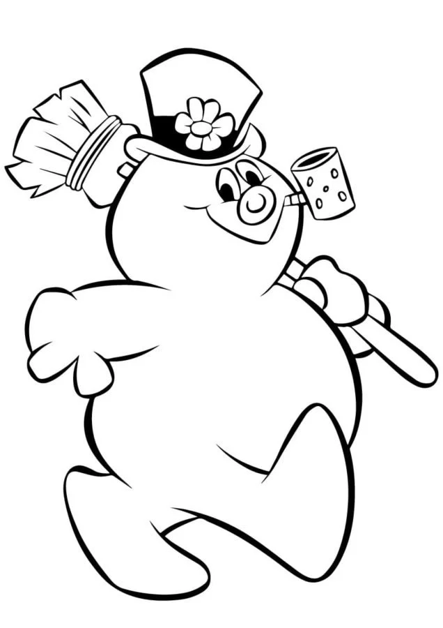 Frosty El Muneco De Nieve Para Colorear 33