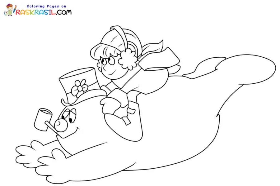 Frosty El Muneco De Nieve Para Colorear 36