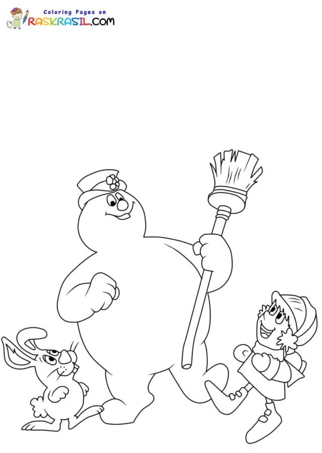 Frosty El Muneco De Nieve Para Colorear 37