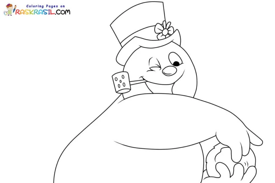 Frosty El Muneco De Nieve Para Colorear 40