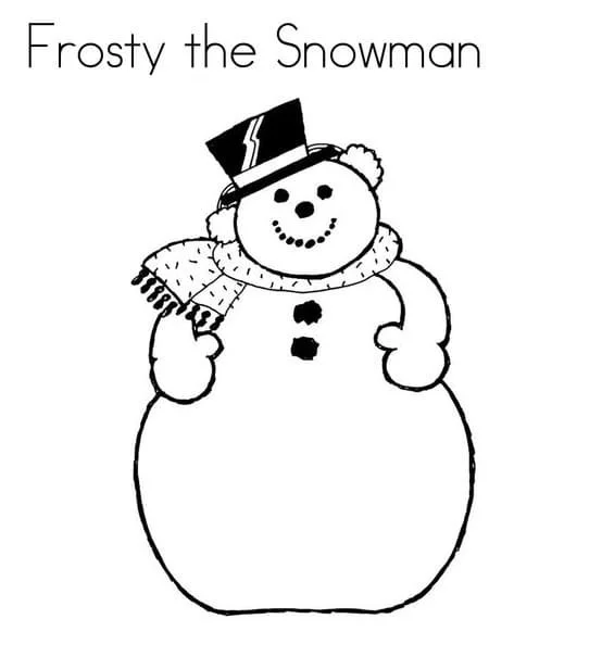 Frosty El Muneco De Nieve Para Colorear 42