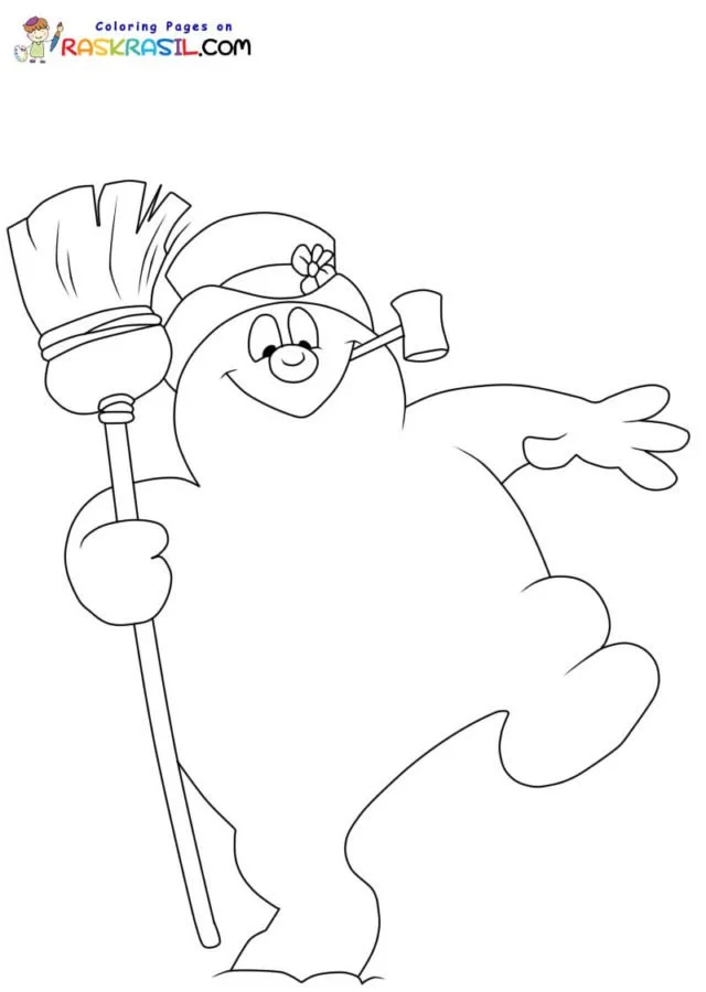 Frosty El Muneco De Nieve Para Colorear 5