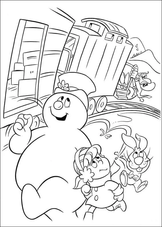 Frosty El Muneco De Nieve Para Colorear