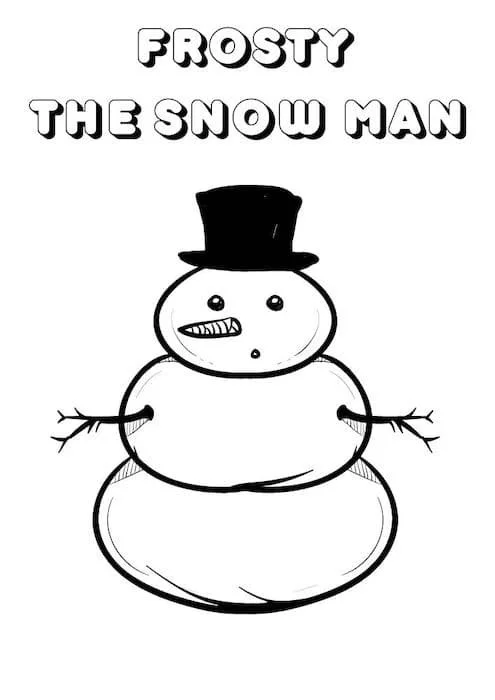 Frosty El Muneco De Nieve Para Colorear 9
