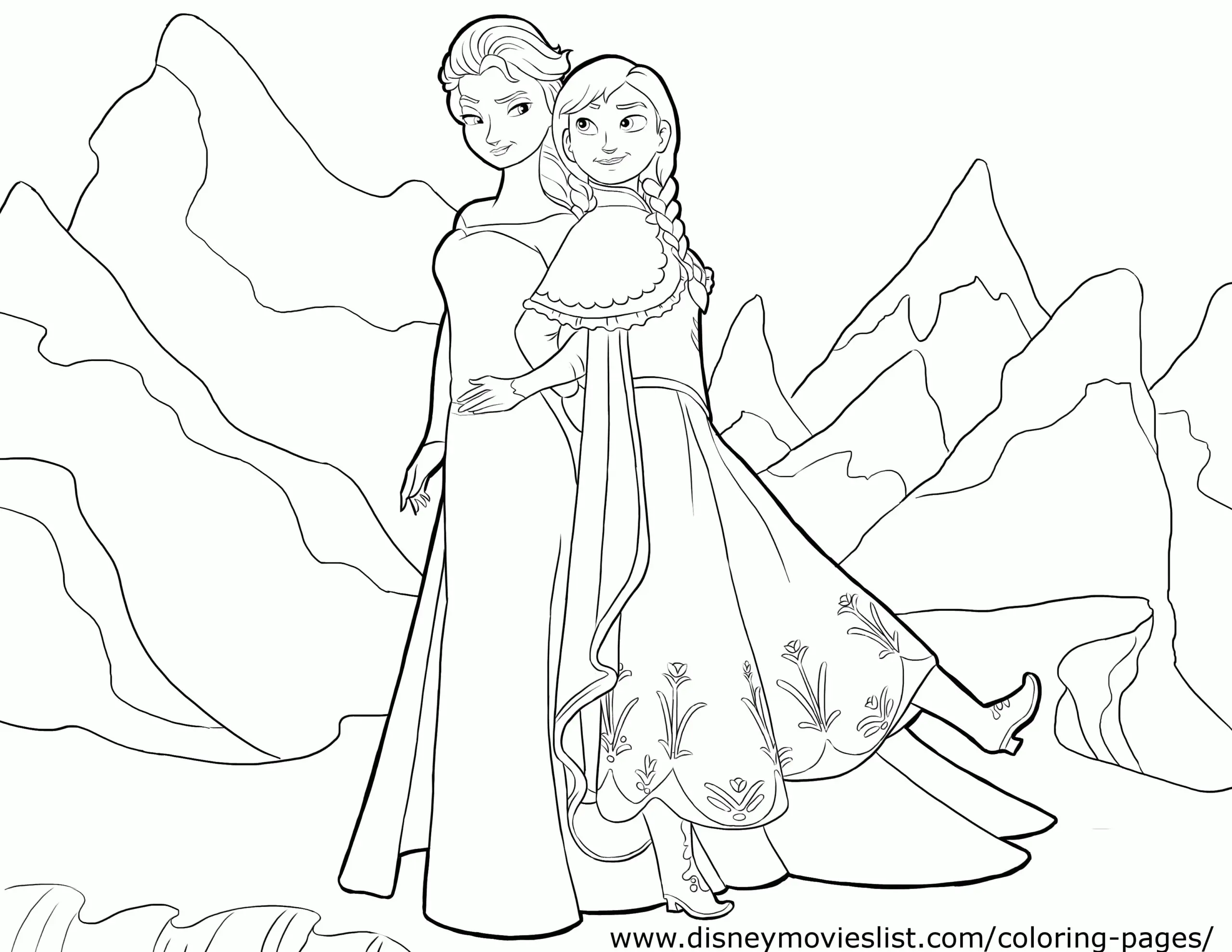 Frozen Coloring Pages 10