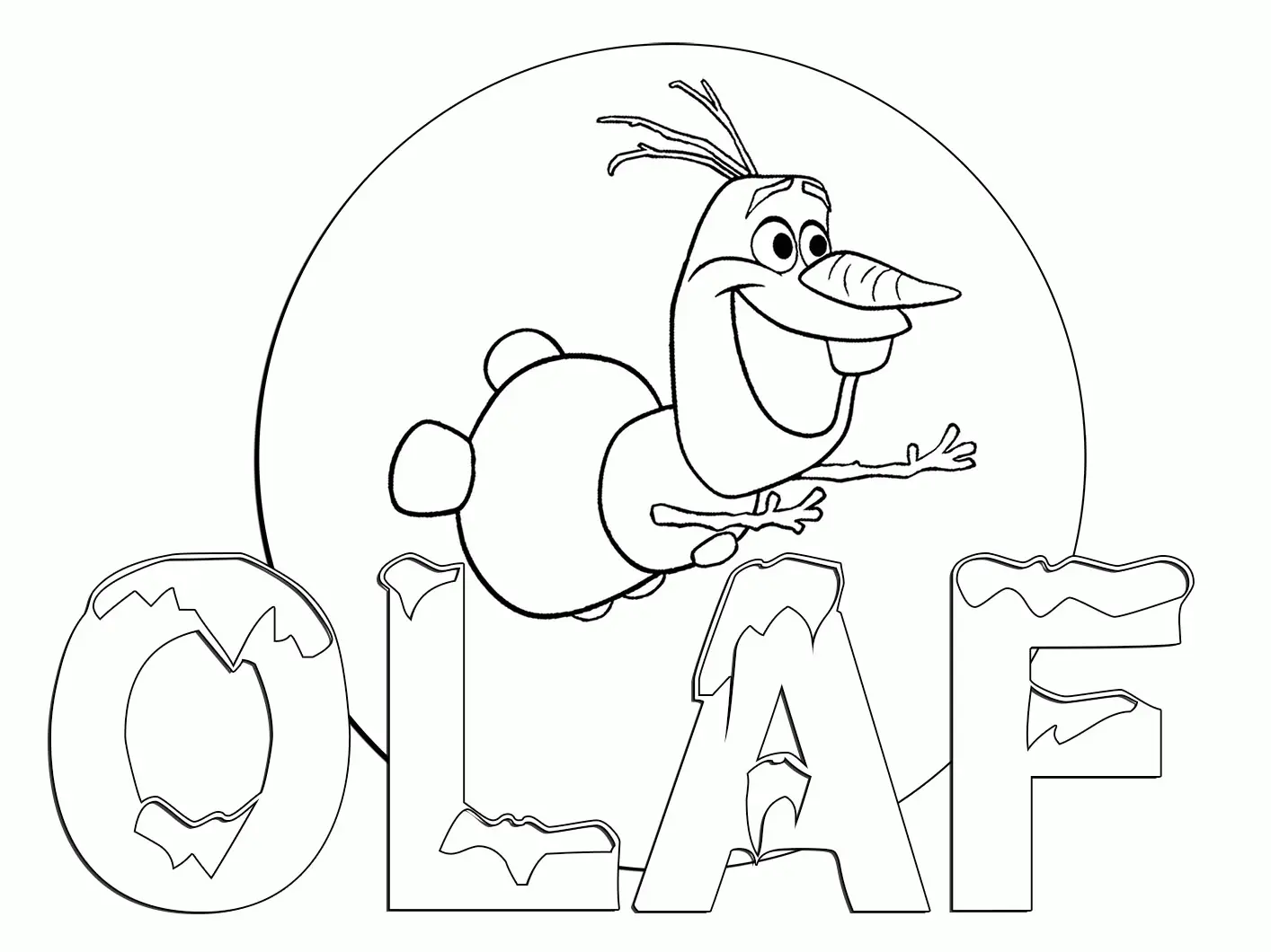 Frozen Coloring Pages 4