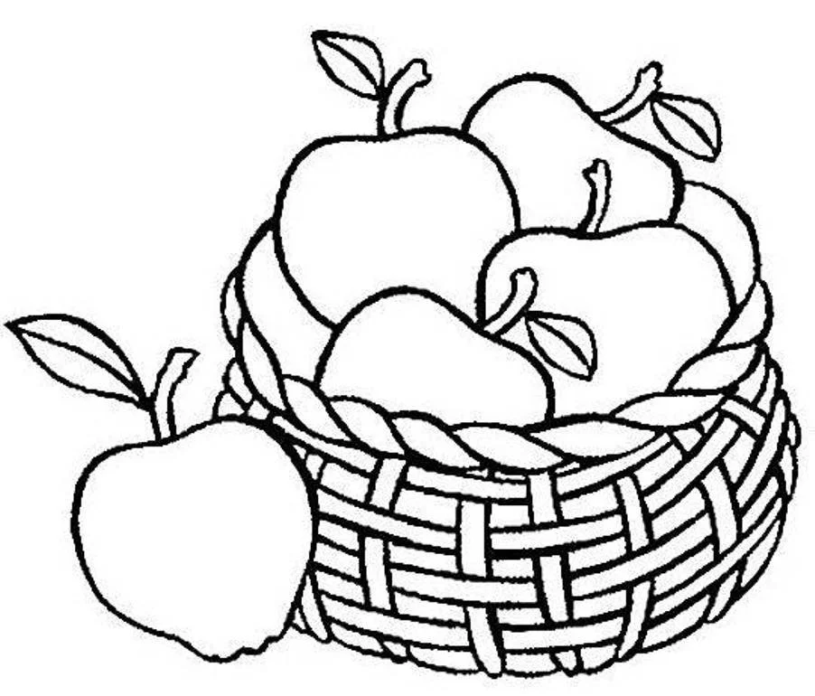 Fruit Basket Coloring Pages 1