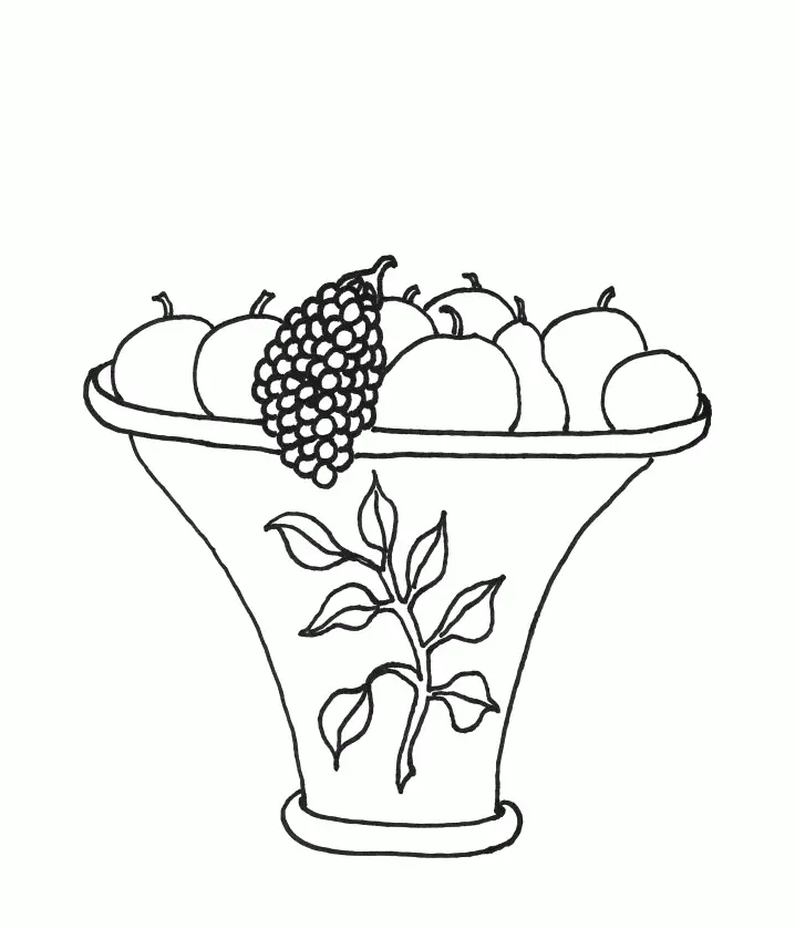 Fruit Basket Coloring Pages 20