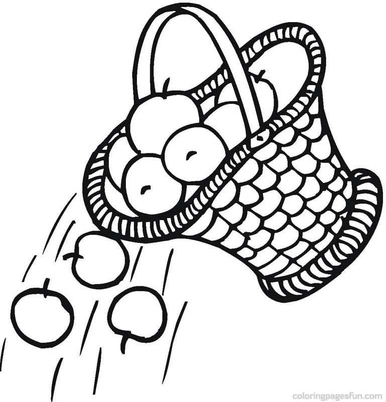 Fruit Basket Coloring Pages 22
