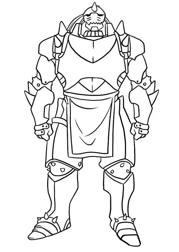 Fullmetal Alchemist Para Colorear 21