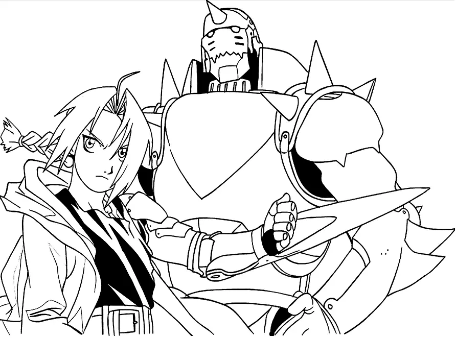 Fullmetal Alchemist Para Colorear 35