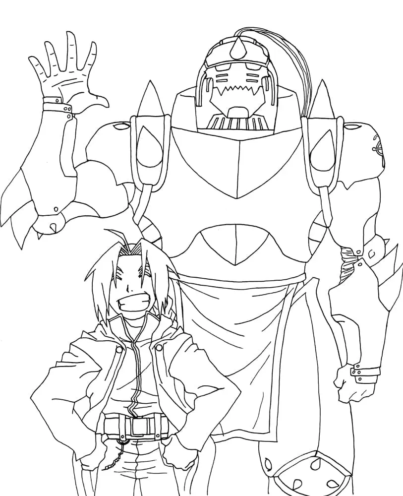 Fullmetal Alchemist Para Colorear 37
