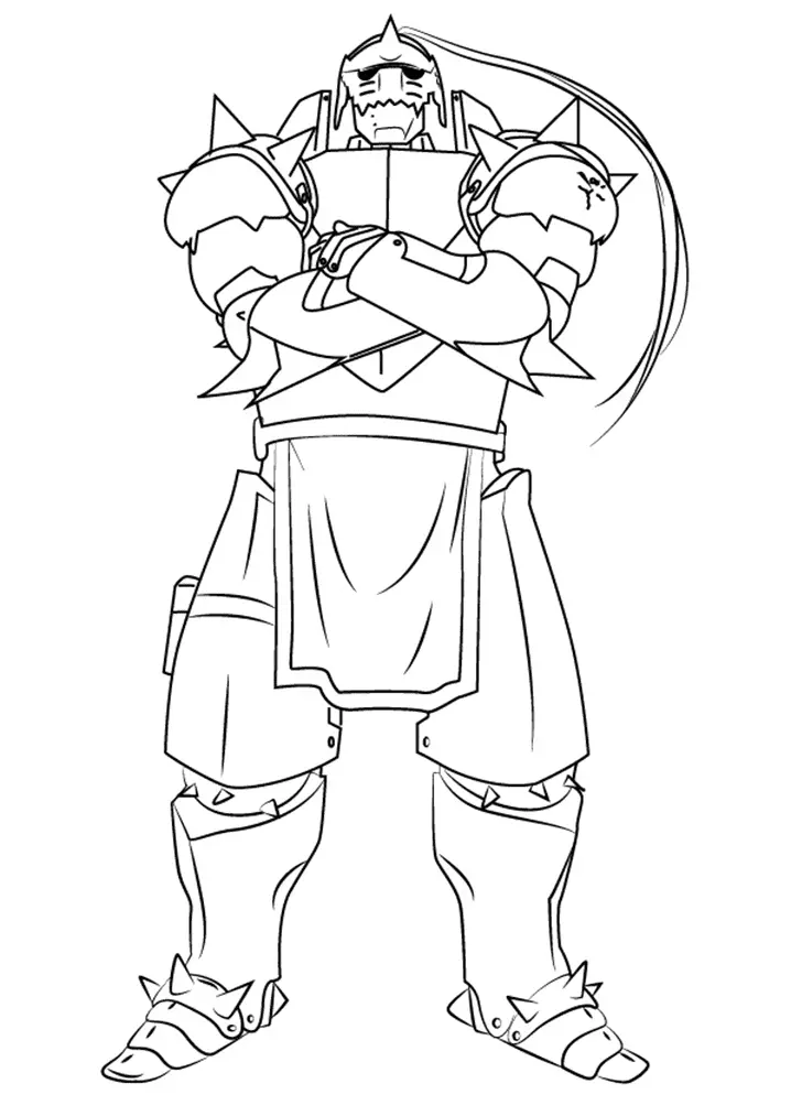 Fullmetal Alchemist Para Colorear 41