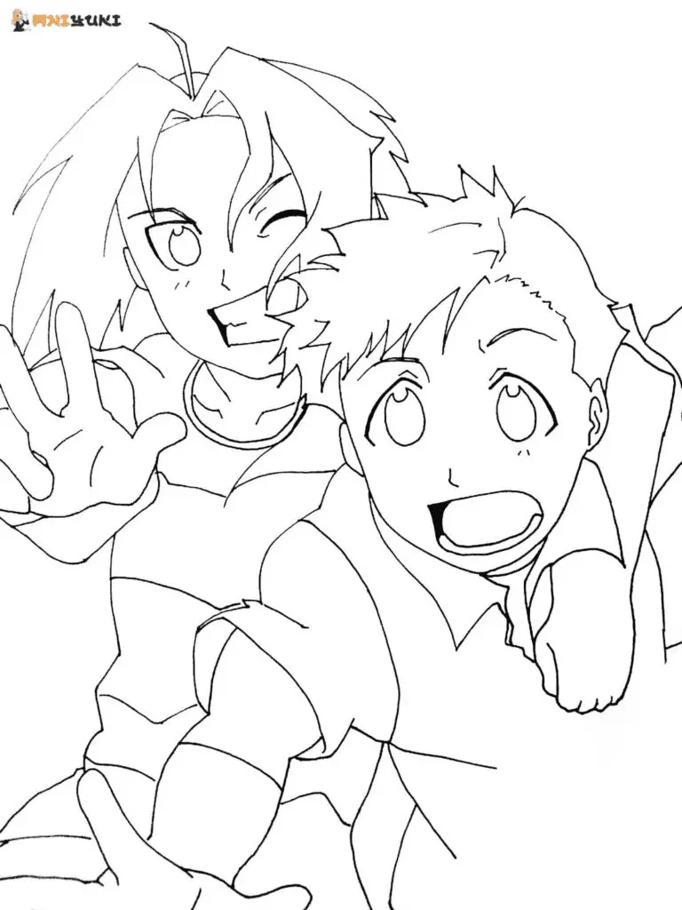 Fullmetal Alchemist Para Colorear 49