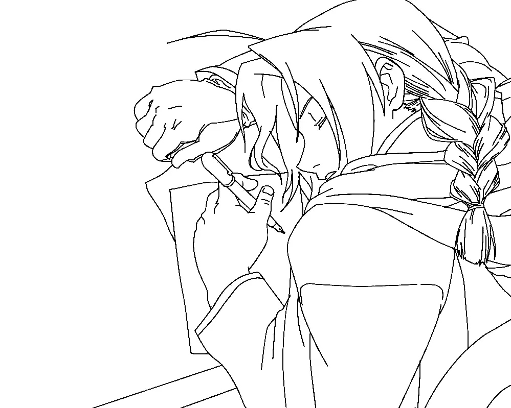 Fullmetal Alchemist Para Colorear 54