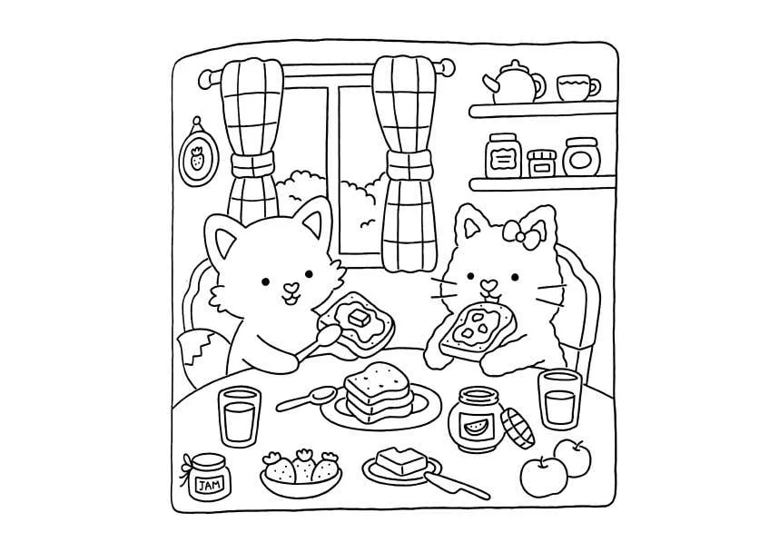 Fuzzy Hygge Coloring Pages 28