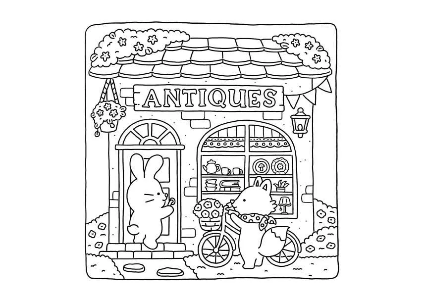 Fuzzy Hygge Coloring Pages 33