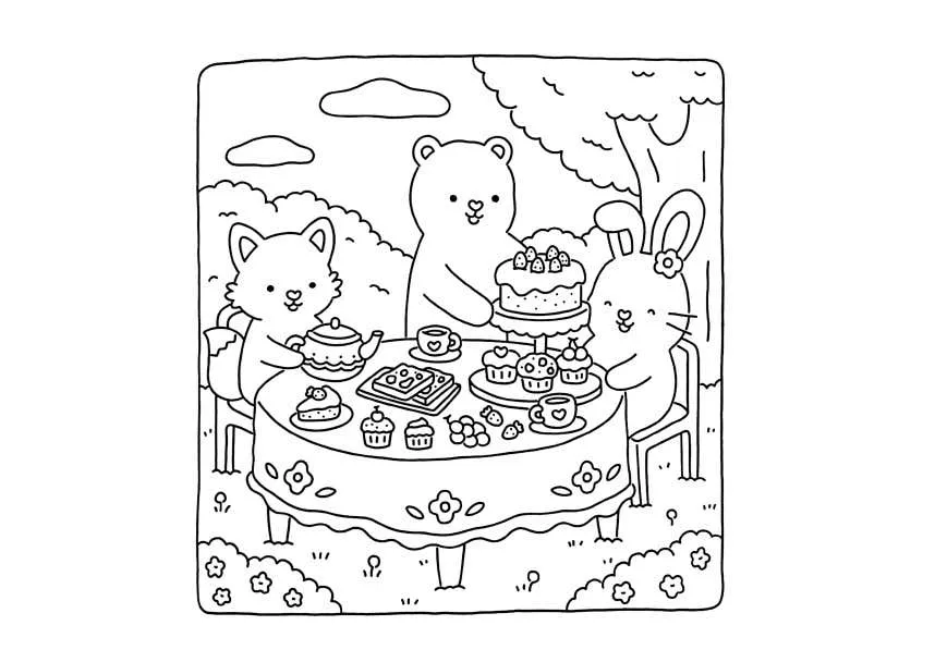Fuzzy Hygge Coloring Pages 36