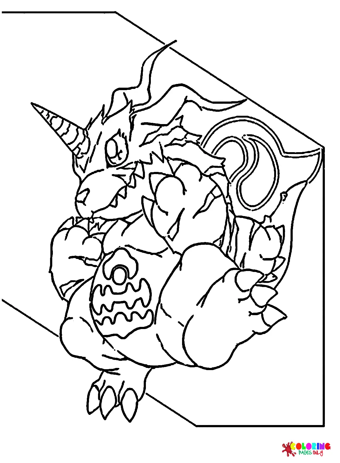 Gabumon Coloring Pages 10