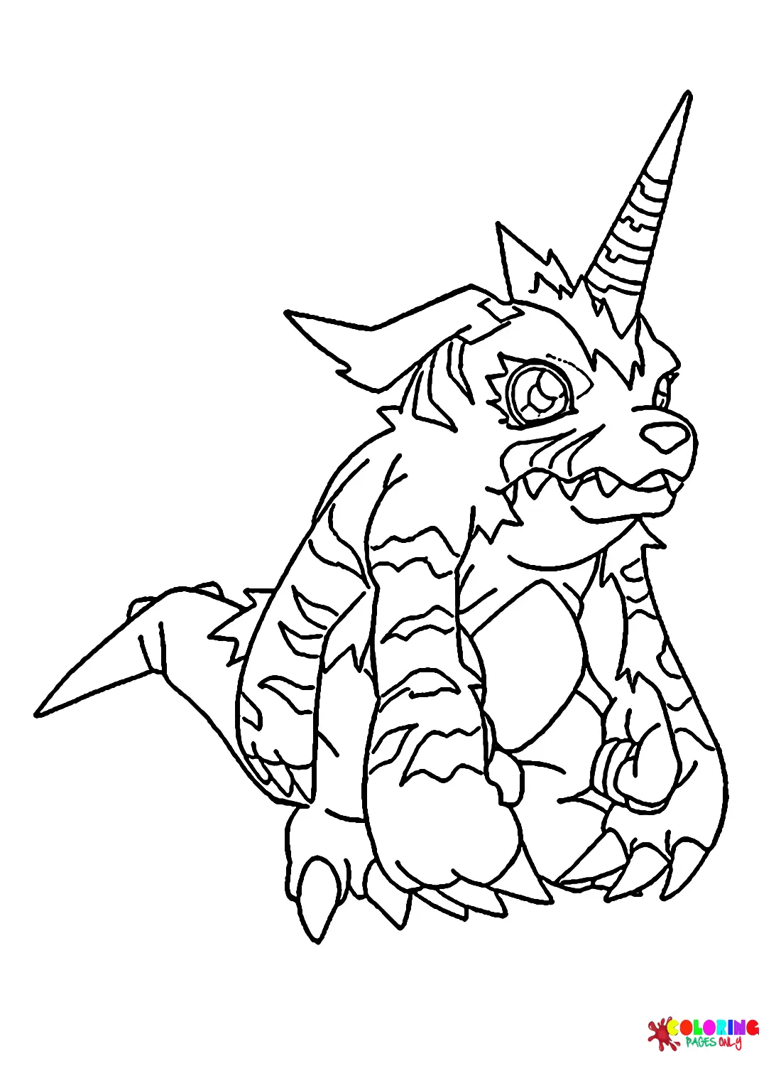 Gabumon Coloring Pages 18