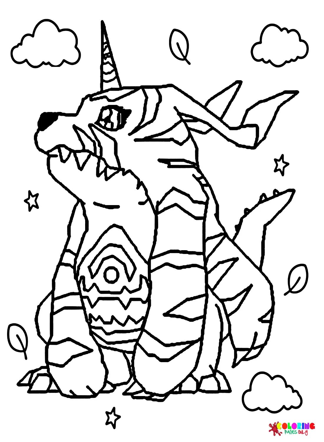Gabumon Coloring Pages 20