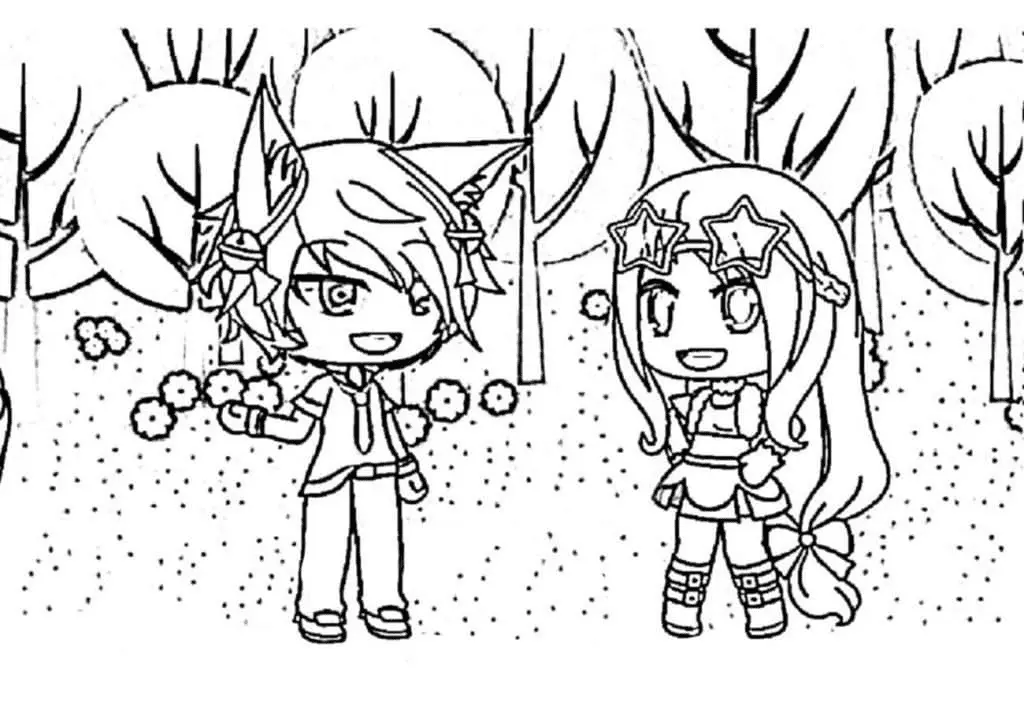Gacha Life Coloring Pages 102