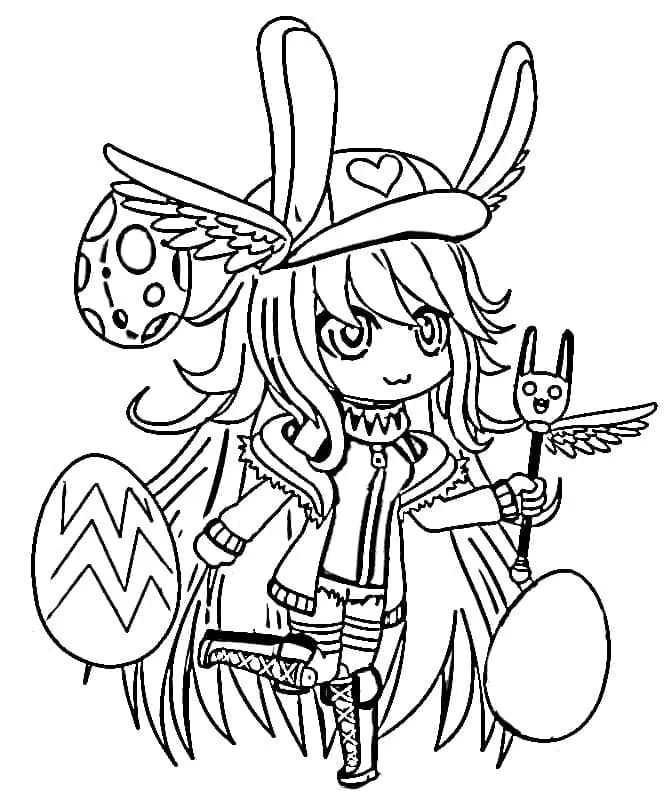 Gacha Life Para Colorear