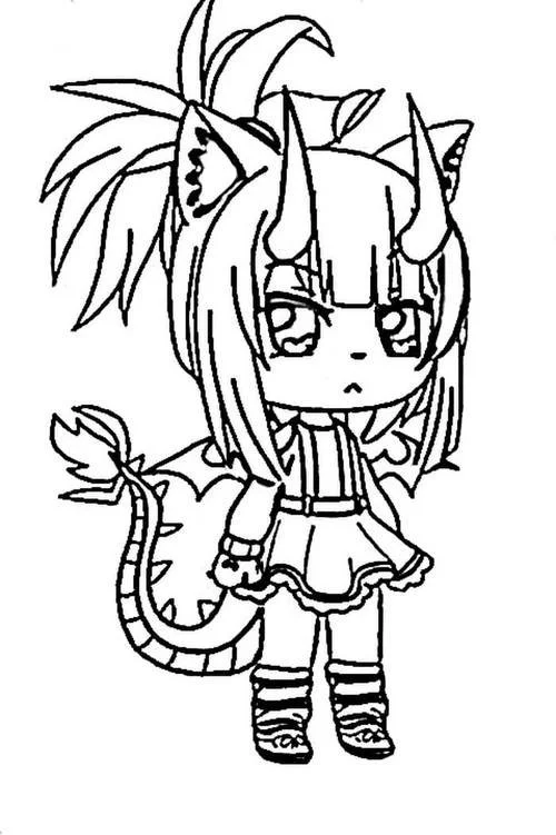 Gacha Life Coloring Pages 11