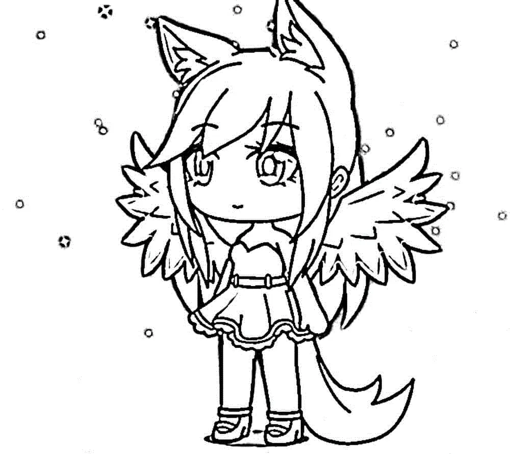 Gacha Life Coloring Pages 13