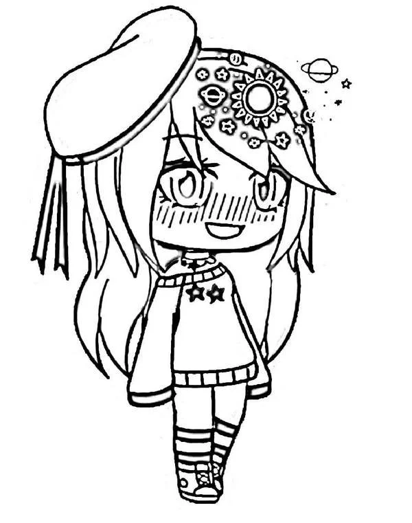 Gacha Life Coloring Pages 14