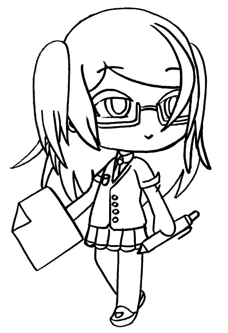 Gacha Life Coloring Pages 17