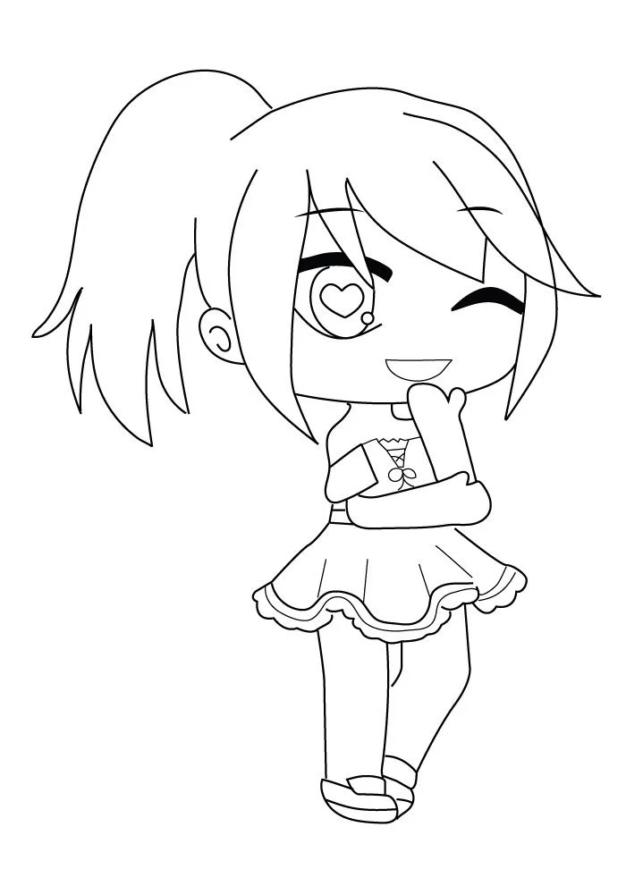 Gacha Life Coloring Pages 21