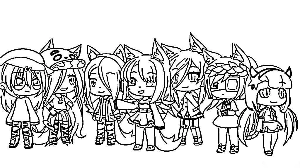 Gacha Life Coloring Pages 25