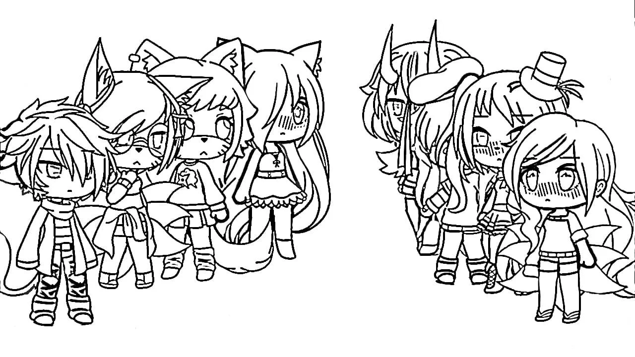 Gacha Life Coloring Pages 29