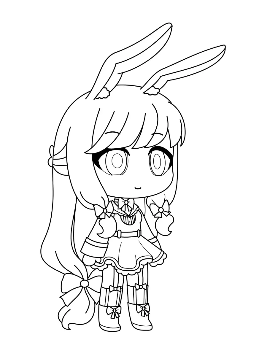 Gacha Life Coloring Pages 33