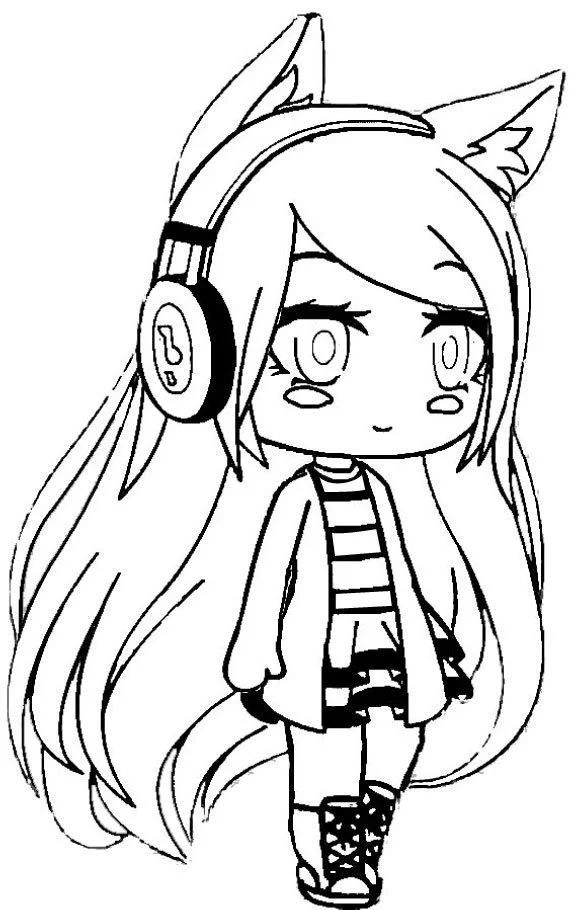 Gacha Life Coloring Pages 4