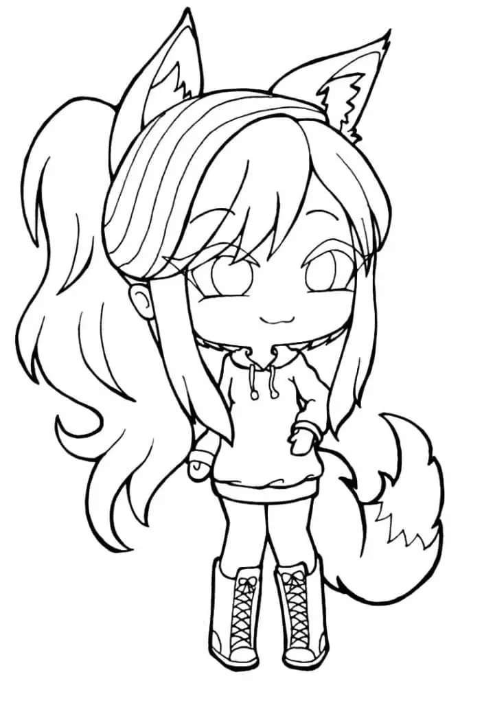 Gacha Life Coloring Pages 43