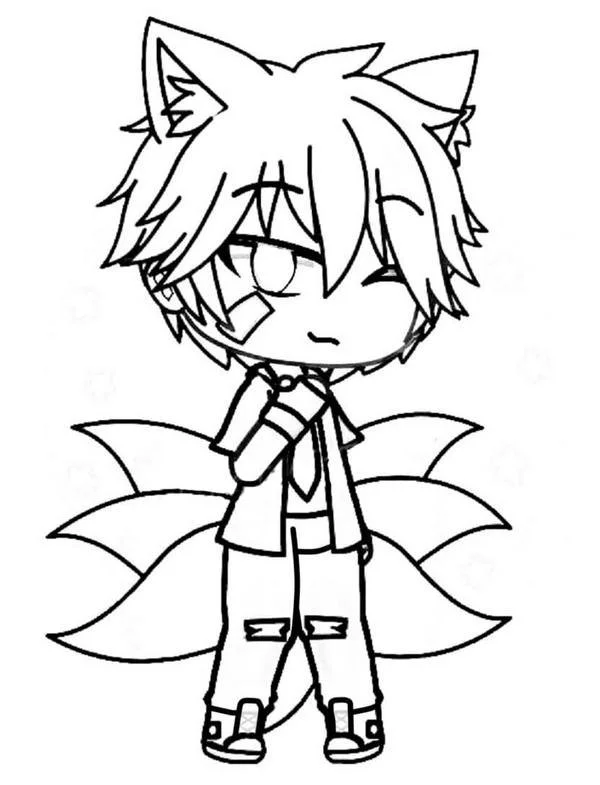 Gacha Life Coloring Pages 7
