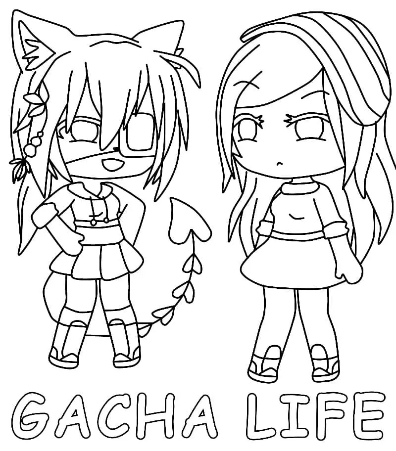 Gacha Life Coloring Pages 76