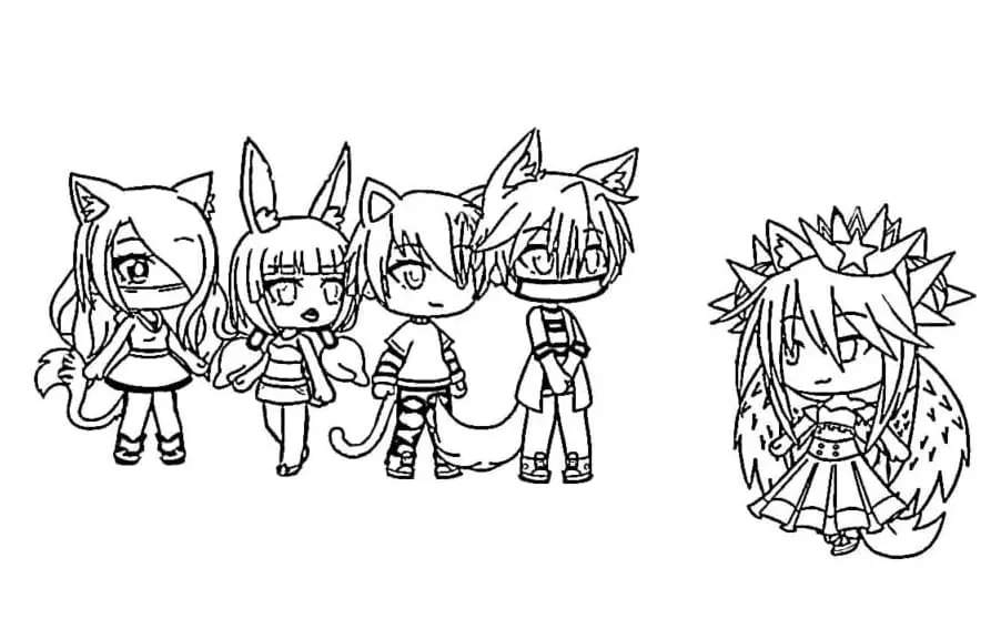 Gacha Life Coloring Pages 86