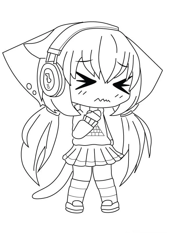 Gacha Life Coloring Pages 9