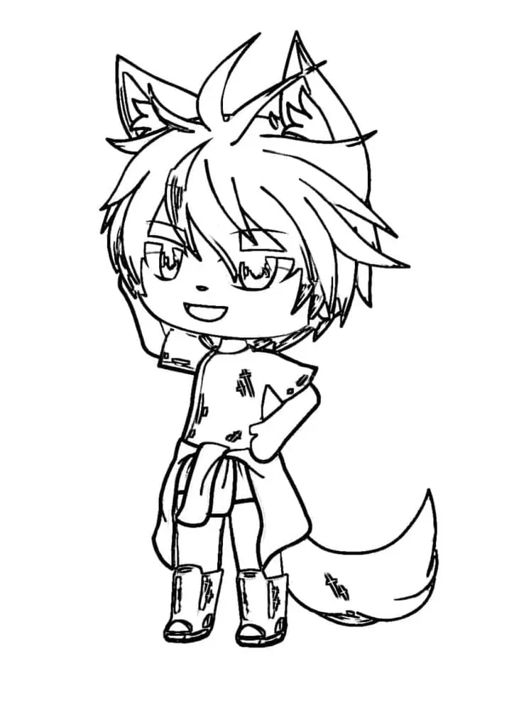 Gacha Life Coloring Pages 94