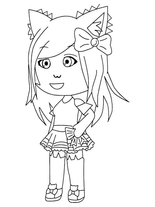 Gacha Nox Coloring Pages