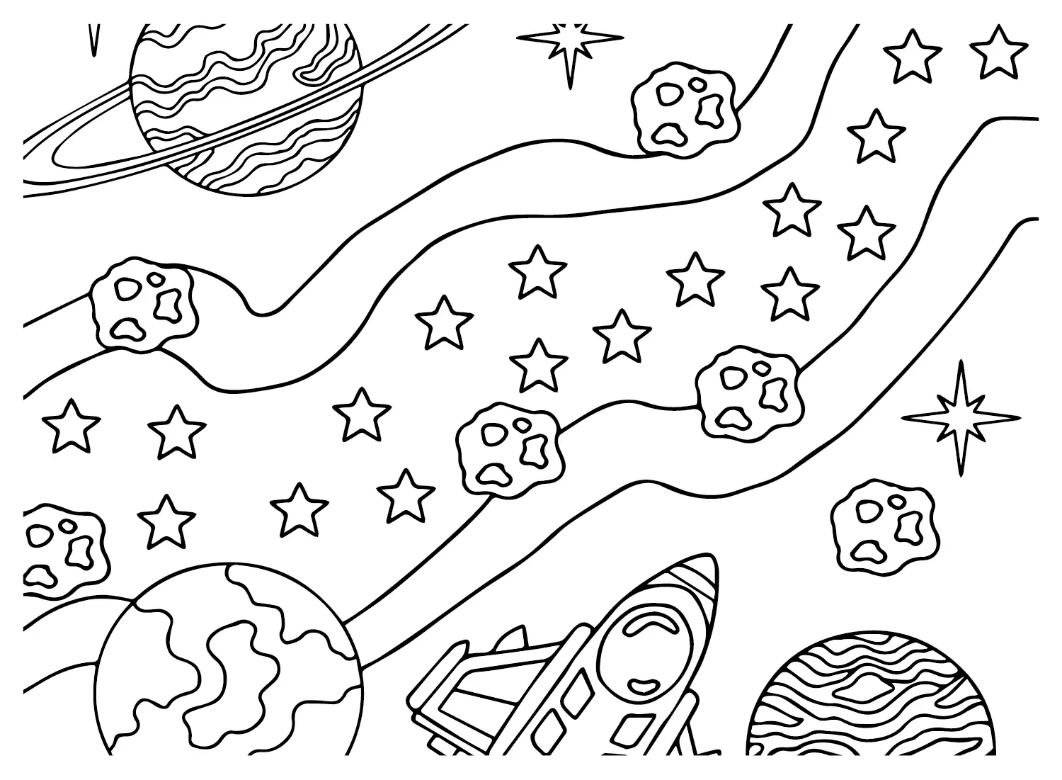Desenhos de Galaxia Para Colorir 3