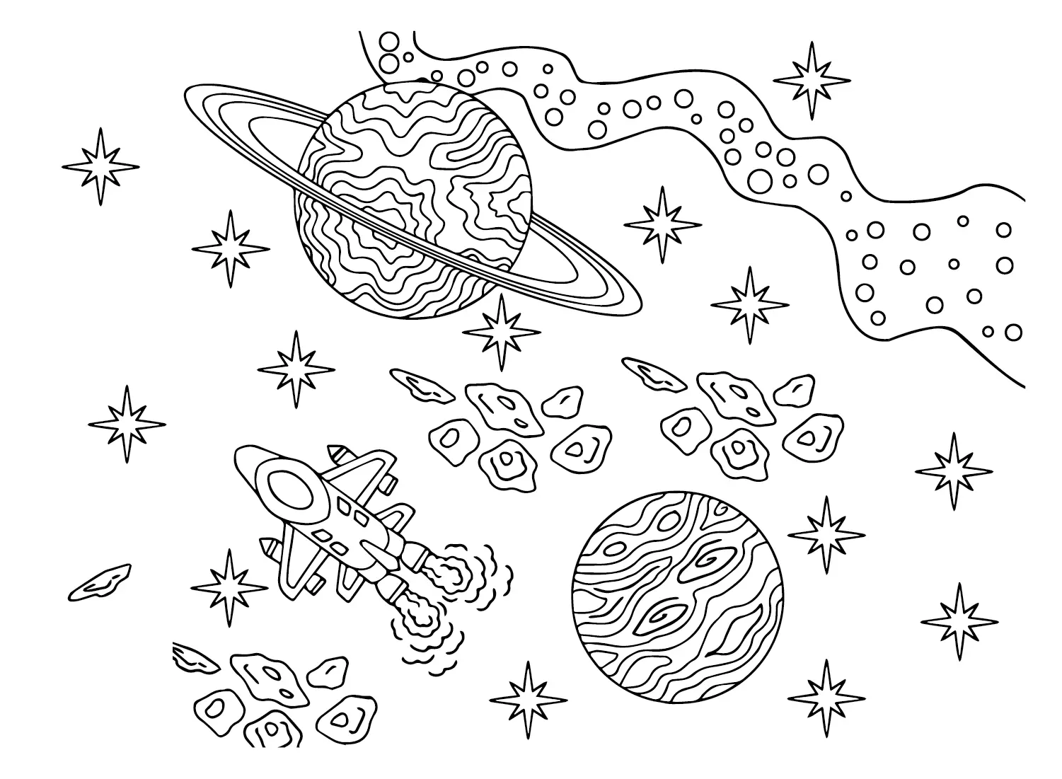 Desenhos de Galaxia Para Colorir 5