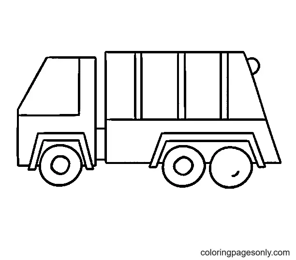 Garbage Truck Coloring Pages 15