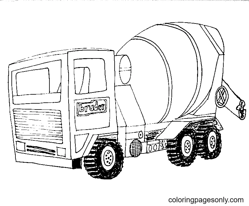 Garbage Truck Coloring Pages 17