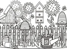 Jardines Para Colorear 5