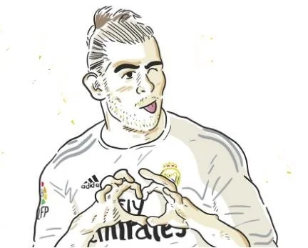 Gareth Bale Para Colorear 3